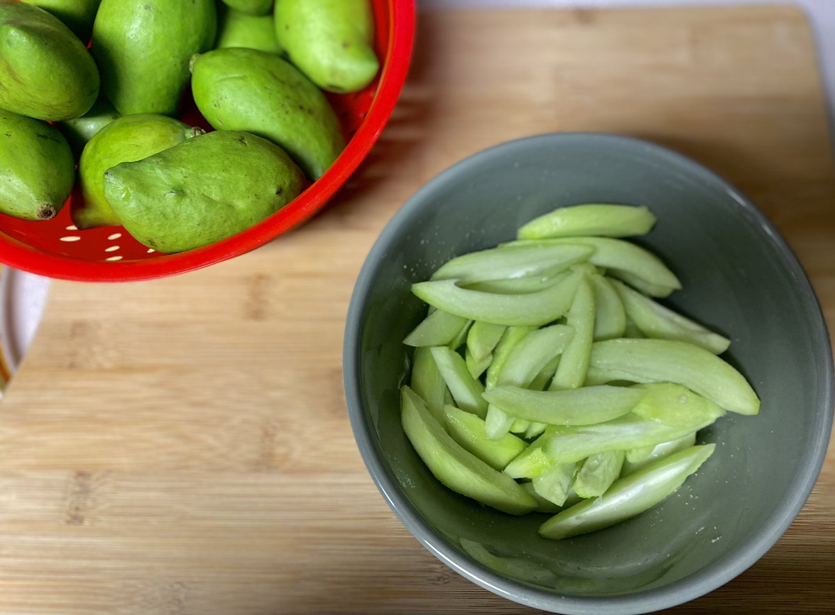 Mango verde con sal y limón