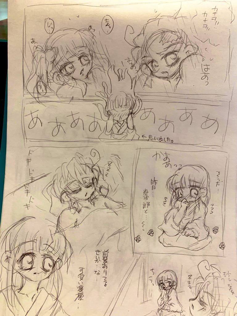 炭カナ漫画下書き。
裏にツイートしたけど…大丈夫かなと思われ、表でも。
※ちょい肌あり。 