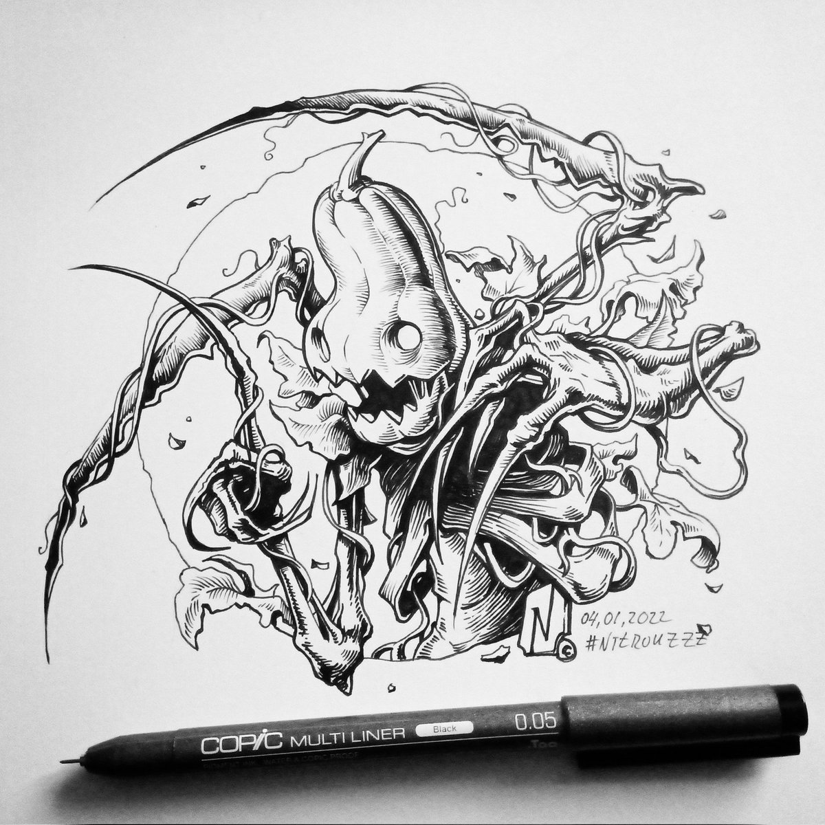 Nitrouzzz's tweet photo. #inktober52
"Squash"

#nitrouzzz #ink #copic #art #oc #comics https://t.co/olfi2oDfT9