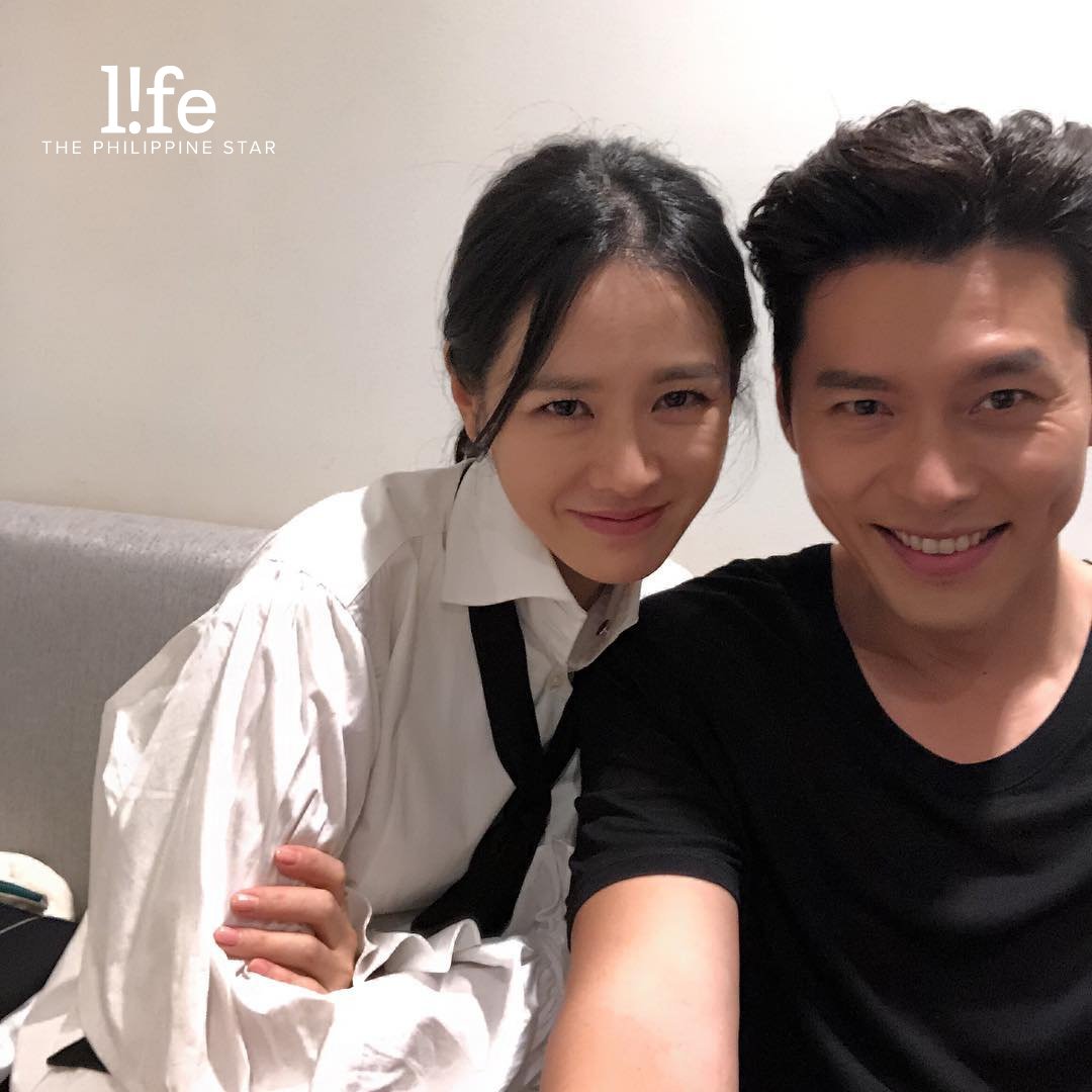 philstarlife's tweet photo. Hyun Bin and Son Yejin’s relationship has always had the kilig elements of a real-life K-drama. 😍 Who knew that an adorable cameo in Secret Garden would be the start of their fairytale love story? 

#HyunBin #SonYejin #BinJin #CelebrityCouples https://t.co/5g9dN6BJkh