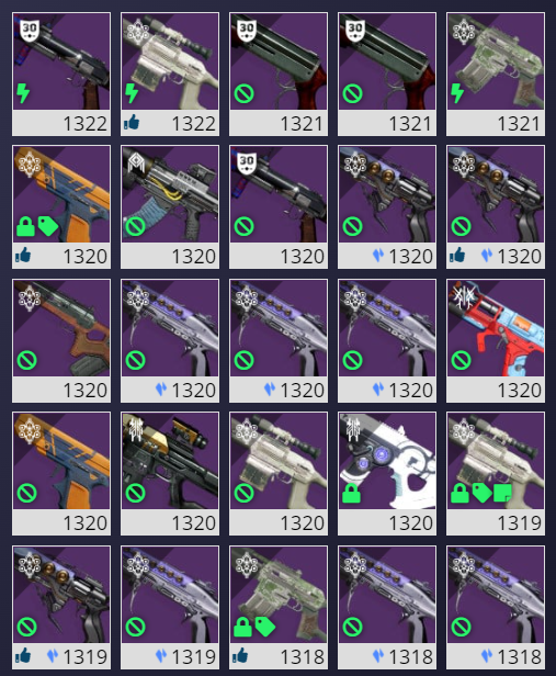 Thanks to <a href="/panda_pax/">Panda hold the Pax</a> and <a href="/ThisIsDIM/">DIM</a>, I have 121 weapons in my vault marked for death! Thank you, Panda for taking time out of your evening to help me!! I appreciate you so much ❤️