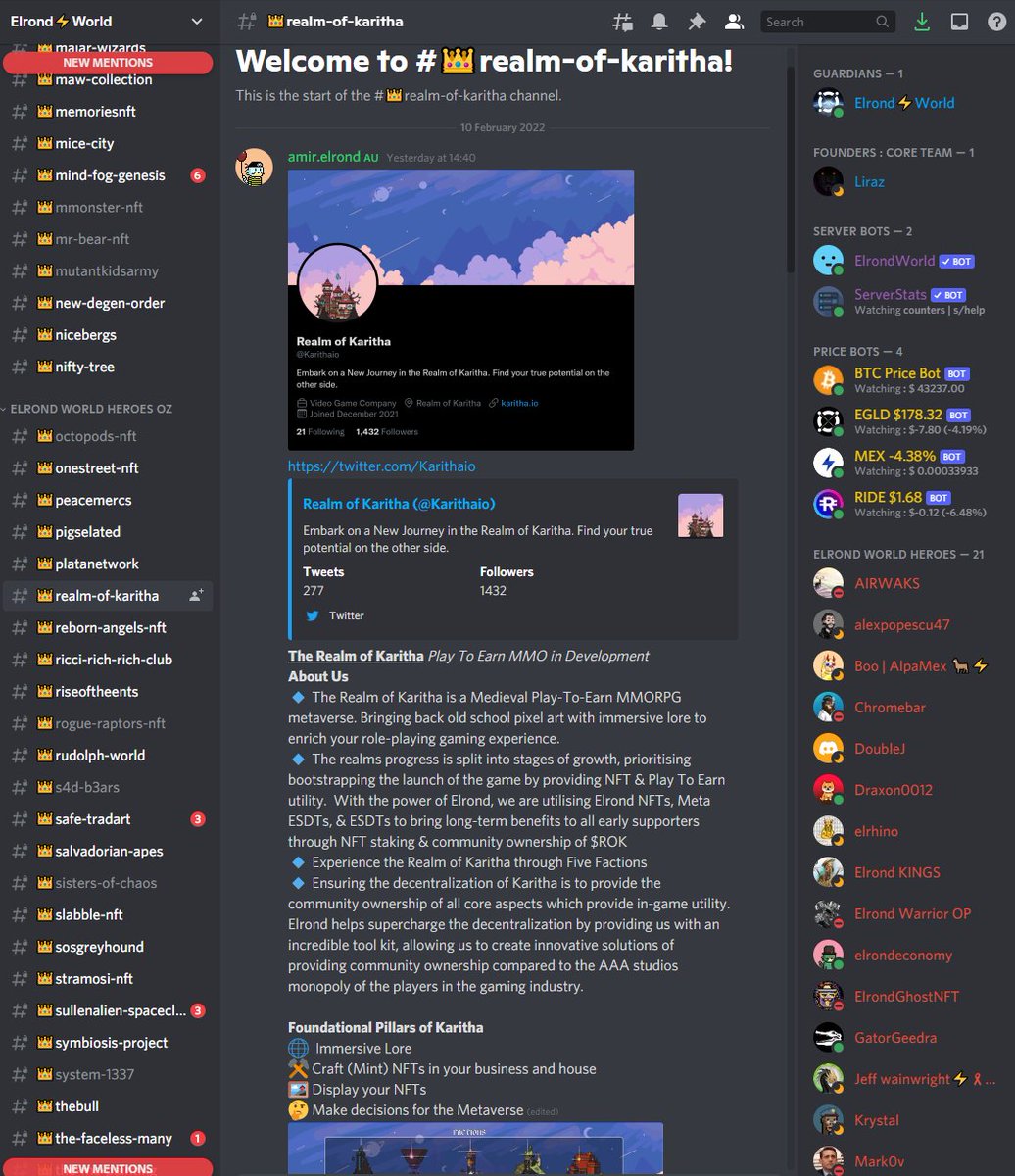 100xOrMore's tweet photo. Introducing our 165th @ElrondWorld #NFT Hero

Welcome @Karithaio ⚡
"The Realm of Karitha" is a Medieval Play-To-Earn MMORPG metaverse. Bringing back old school pixel art with immersive lore to enrich your role-playing gaming experience. Very Exciting🔥

👀https://t.co/YYkfVyVuZD https://t.co/1nNgbqYzwx