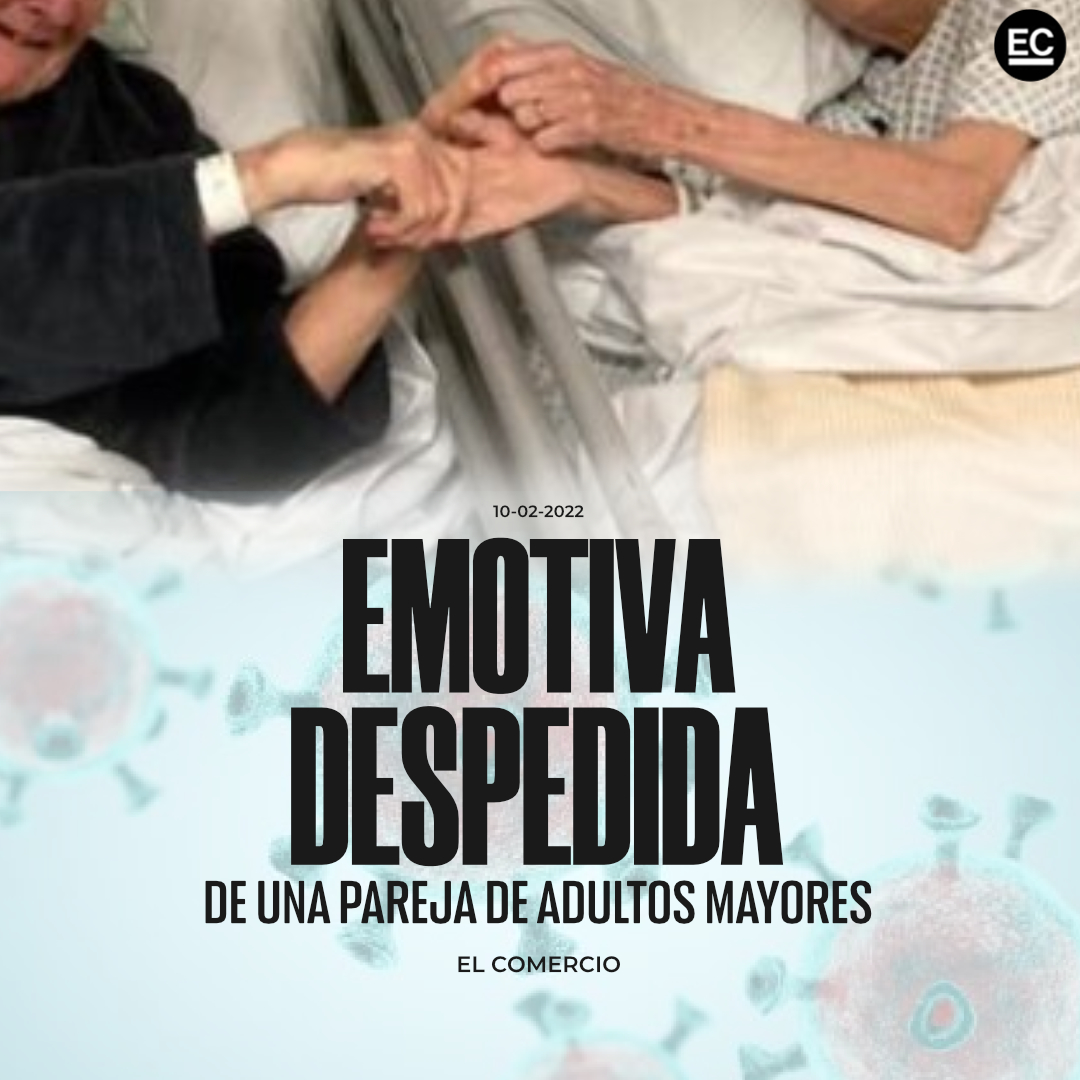 elcomerciocom's tweet photo. Una pareja casada durante 70 años se despide en el hospital antes de morir de #covid19. La emotiva postal » https://t.co/247mUaIrcp https://t.co/w9Tm5qqBi3