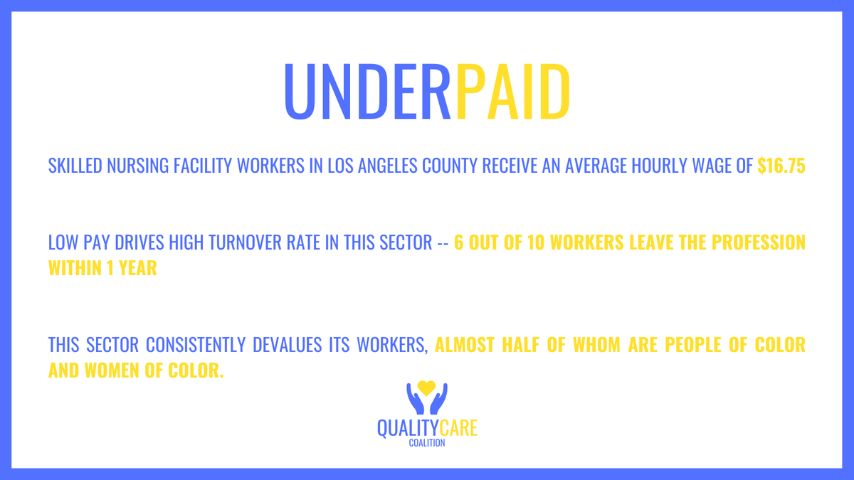 CLUE_OC's tweet photo. Skilled nursing facilities are understaffed, under-resourced with workers who are underpaid. We’ve joined the Quality Care Coalition to bring change to skilled nursing facilities across LA County. Will you join us by signing this petition here? https://t.co/KmvUV11p7A #TimeToCare https://t.co/9nJsGk2hLt