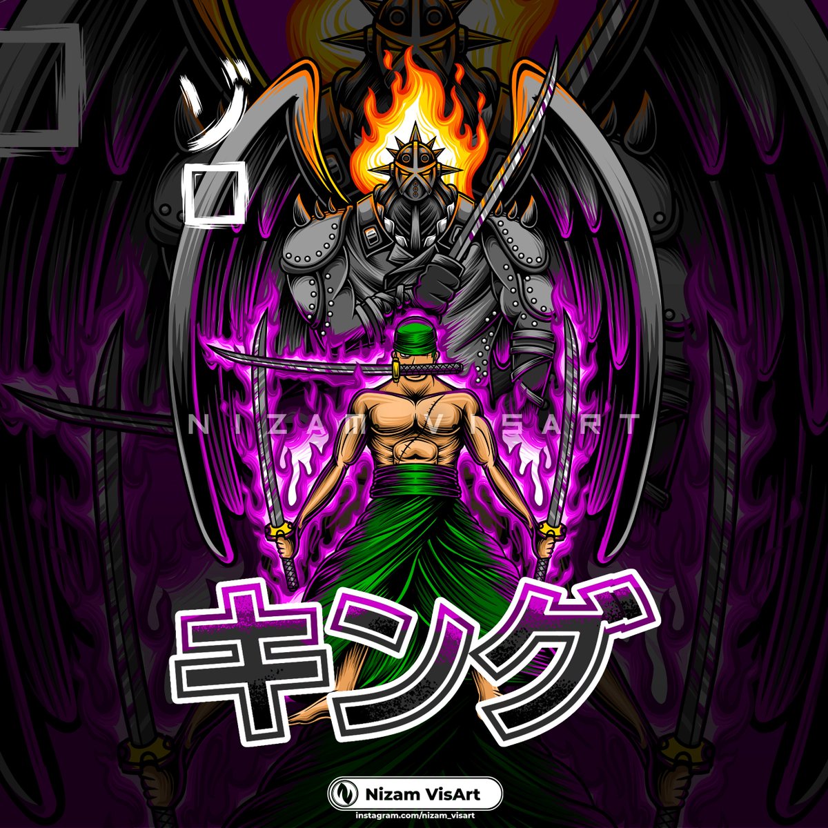 nizam_va's tweet photo. Zoro VS King

Artwork done for client 

#ilustration #adobephotoshop  #clipstudiopaint #vector #art #design #designtsirt #arwork #posterart #tsirtdesign #onepiece #onepiecefan #onepieceart #zoroonepiece #zoro #funart #funartonepiece https://t.co/J0clPGSah1
