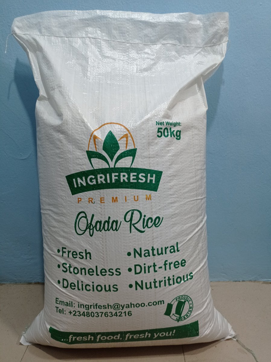 IngrifreshNG's tweet photo. Get your stoneless and chaff less whole #ofada #rice from @IngrifreshNG today. #Free #delivery nationwide available!!! https://t.co/uCE8soah5v