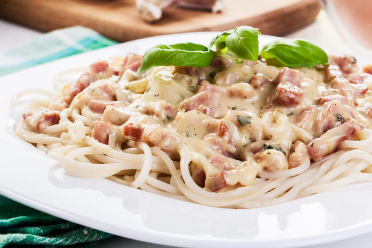Лапша фетучини. Карбонара с беконом в сливочном соусе. Карбонара с беконом. Паста карбонара. Как называется макароны с беконом и сливками.