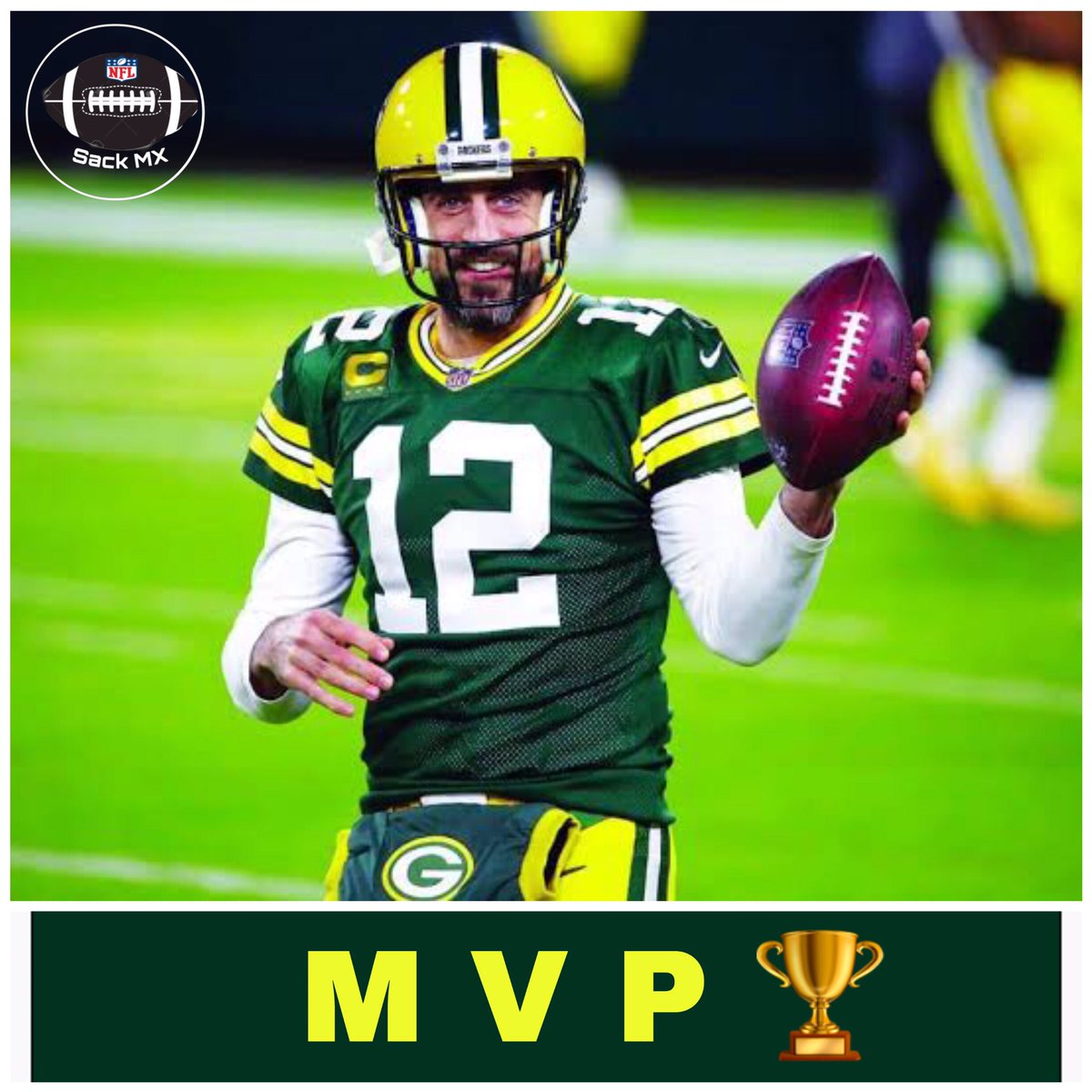 RavensLatam's tweet photo. El QB Aaron Rodgers ha sido nombrado oficialmente MVP de la NFL 2021.
#nfl #nflmx #nflatam https://t.co/LbVw2avRLh