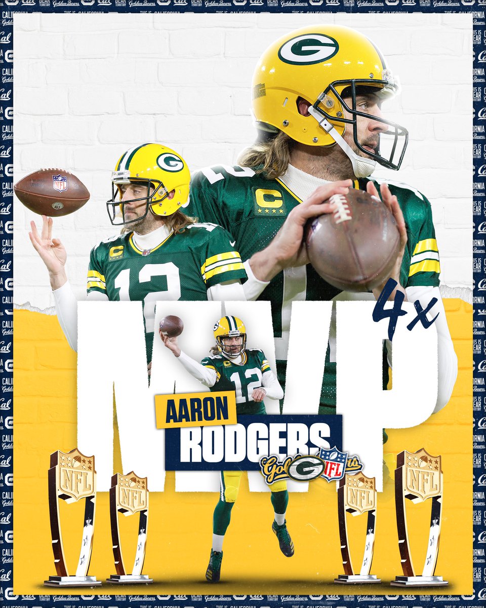 Call him 4-Time MVP <a href="/AaronRodgers12/">Aaron Rodgers</a> !!! #ProBears 

📝: calbea.rs/3uEN5cT