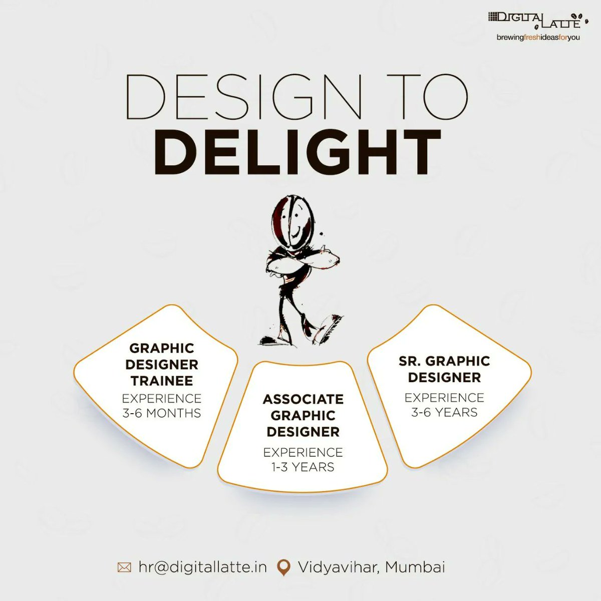 DigitalLatte's tweet photo. 1️⃣3️⃣ Openings

2️⃣0️⃣ Positions

What are you waiting for?

Join us to brew fresh ideas💡 today.

Mail your CV to hr@digitallatte.in today.
.
.
#DigitalMarketing #JobOpenings #Jobs #Mumbai #DigitalAgency #Digital #Design #Development #SocialMedia https://t.co/XW0X2k3iS2