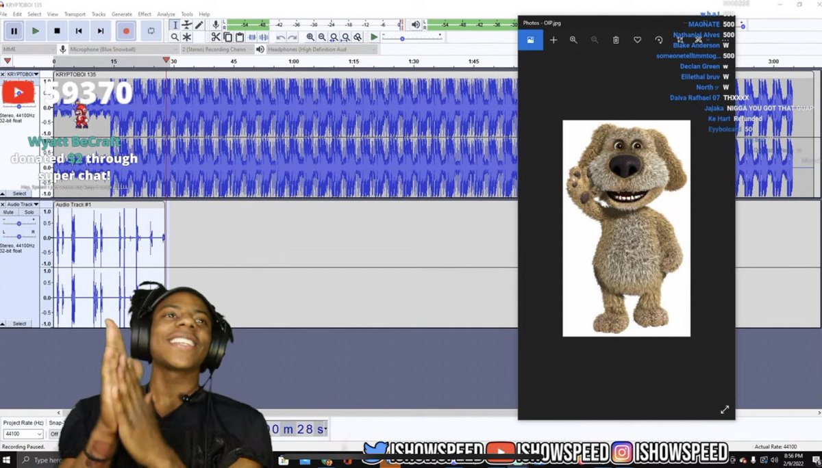 danlelsaunder's tweet image. speed fr has beef with a virtual dog😭