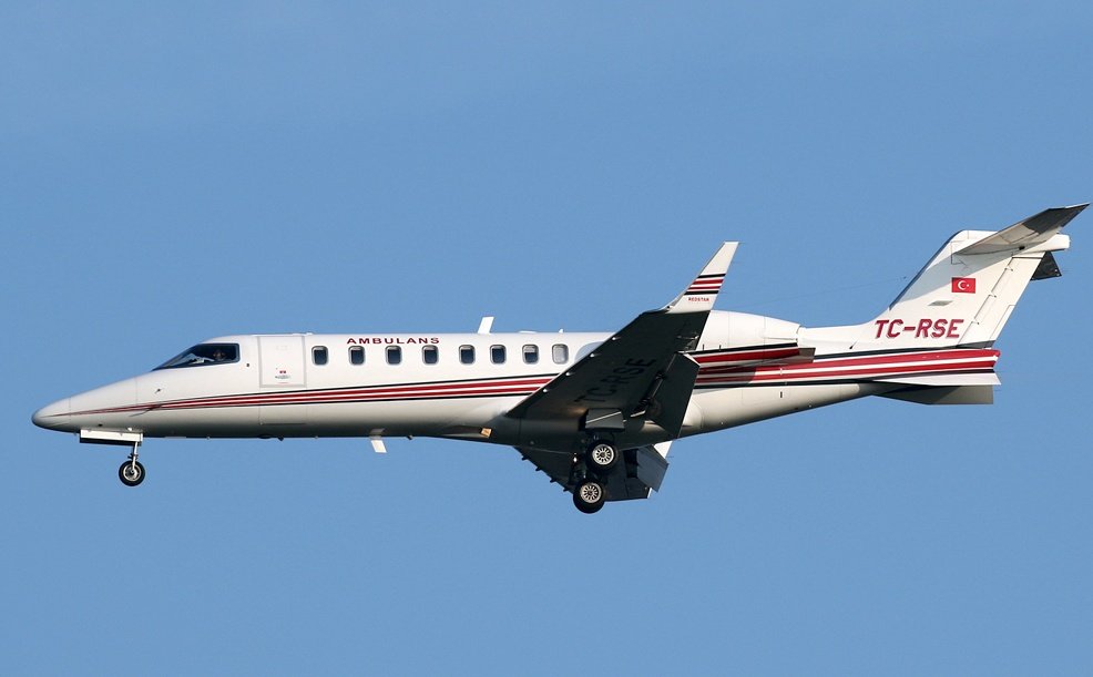LebanonJets's tweet photo. @RedstarAviation #TCRSE Learjet60 flew Istanbul (ISL, the old airport) to #Erbil #Arbil Iraq to #Beirut before heading back to ISL. Many rent an Air Ambulance even if there is no medical reason just because it's cheaper 😉 https://t.co/AEC2dLuSz9