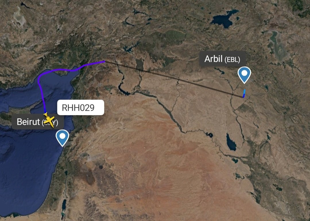 LebanonJets's tweet photo. @RedstarAviation #TCRSE Learjet60 flew Istanbul (ISL, the old airport) to #Erbil #Arbil Iraq to #Beirut before heading back to ISL. Many rent an Air Ambulance even if there is no medical reason just because it's cheaper 😉 https://t.co/AEC2dLuSz9