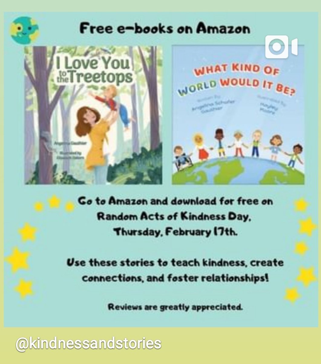 angelinagauthie's tweet photo. My books are available as free downloads on Amazon on RAK Day, Feb 17th. Let Kindness Shine! 🌞 #rakweek #teachertwitter https://t.co/QYPtUuHj7y