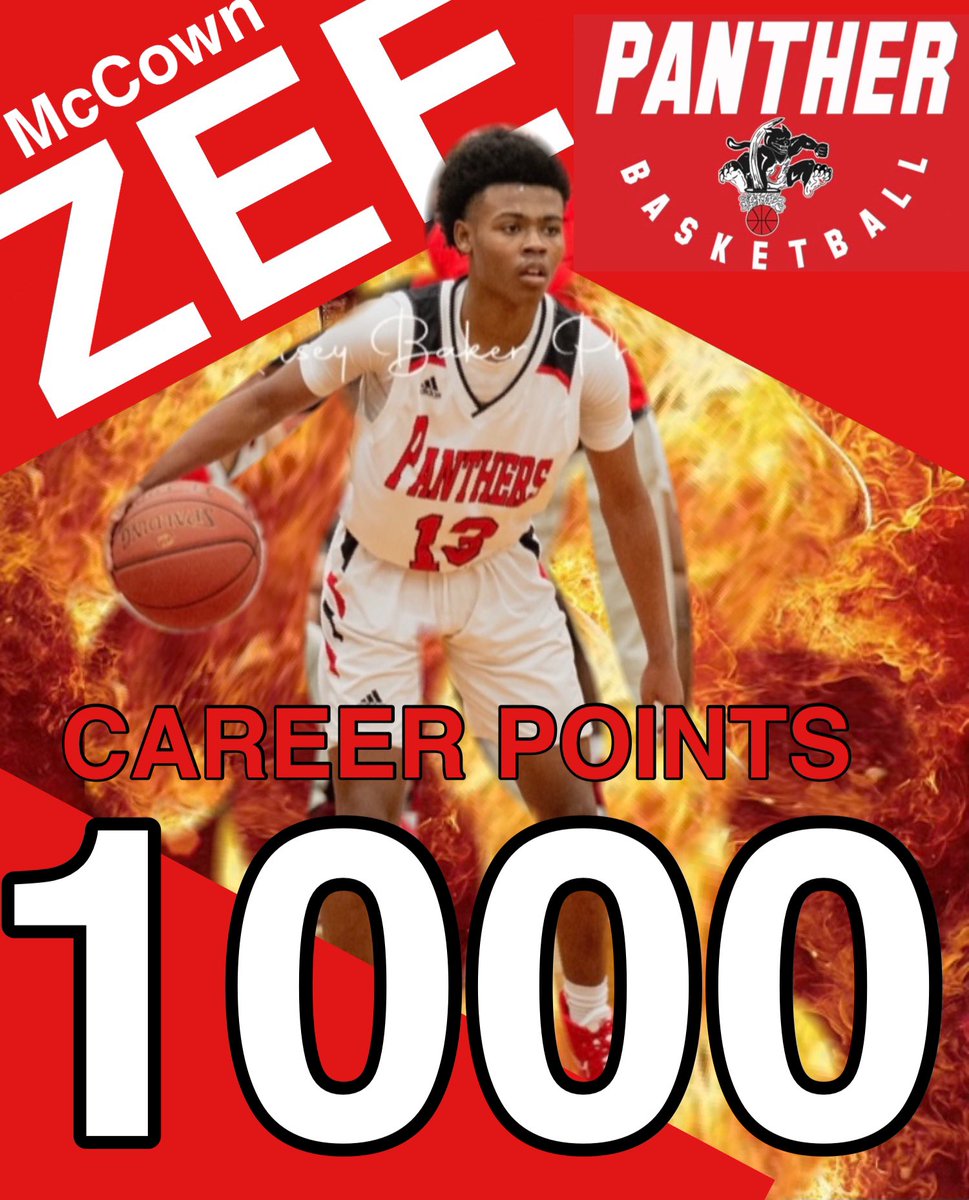 CoachKihnley's tweet photo. @zee13mccown joins the Panthers 1,000 point club! The legend continues! https://t.co/axjbLQl26g