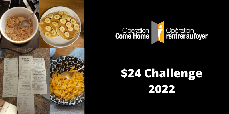 The #24DollarChallenge is drawing to a close - it ends at midnight tonight. Enormous thanks to all our participants who lived this week on just $24 worth of food, to <a href="/purekitchenott/">Pure Kitchen</a> and @Knifewear who went above and beyond, and to everyone who donated to support youth in Ottawa!