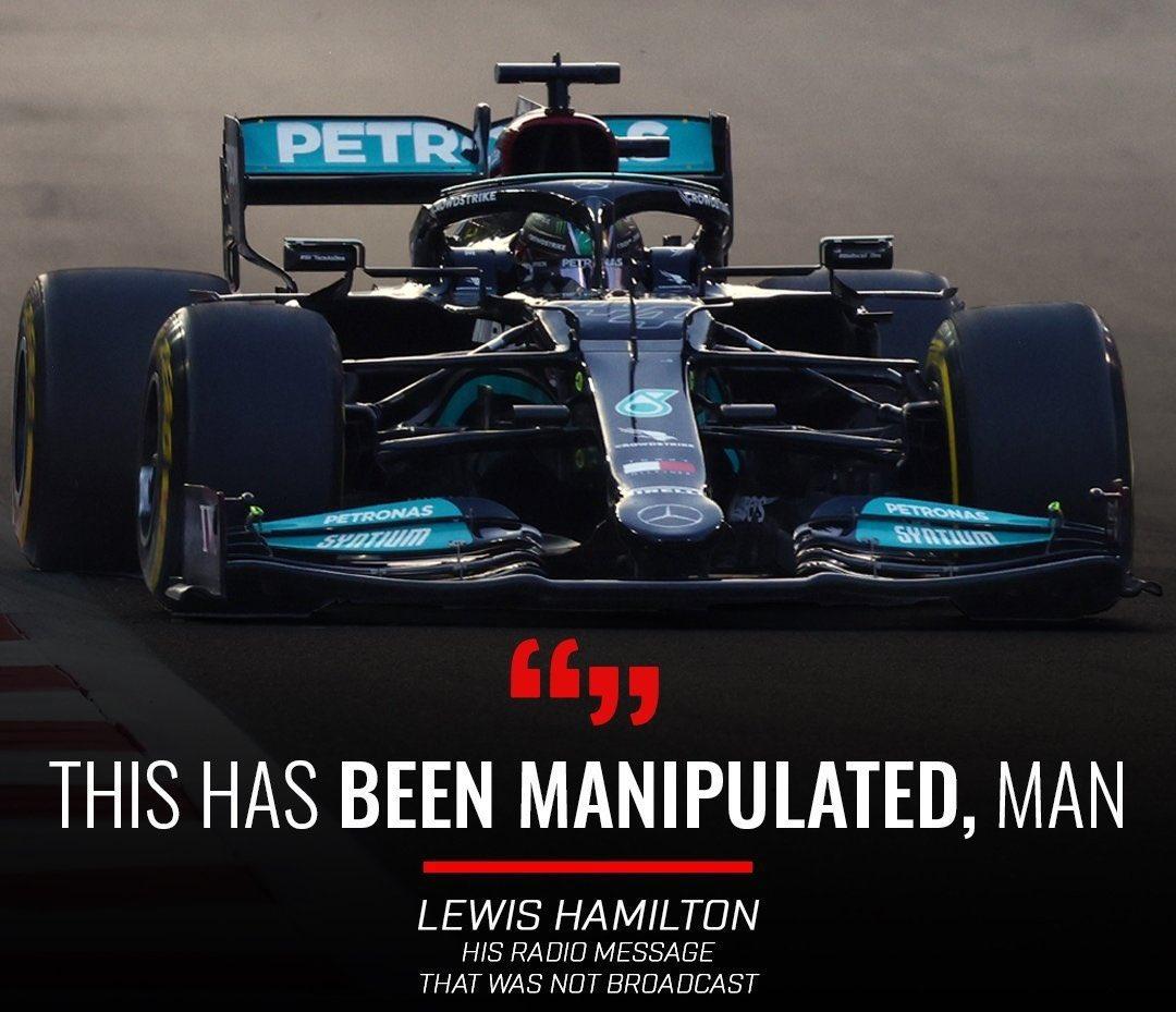 I know when I say this I'm not just speaking on behalf of #TeamLH but I'm also speaking about Injustice that Occurred,Lewis won fair and square and The FIA nroke rules and robbed him.but that's a conversation some of u aren't ready for.
#WeStandWithLewisHamilton 
#F1xed