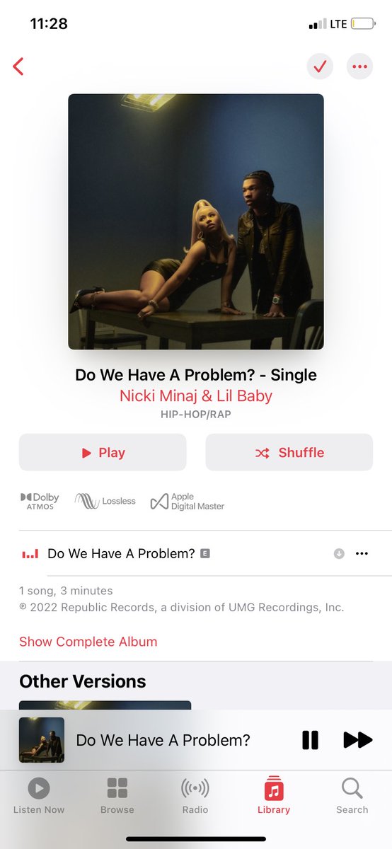 __NickiDaGoat__'s tweet photo. BARBZ βοΈ THIS COUNT AS STREAMING ON APPLE MUSIC ? #DWHAPFINALE #DoWeHaveAProblem #NickiMinaj @NICKIMINAJ https://t.co/utgxUXfgjn