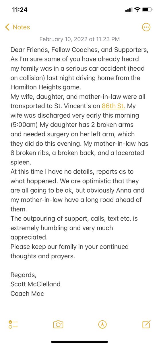 CoachMac_1's tweet photo. The last 24 hours have posed challenges, emotional moments, fear &amp; frustrations.

I am grateful to all of the people who have reached out to voice their concern, positive thoughts, and prayers. https://t.co/ehMIJT9tmA