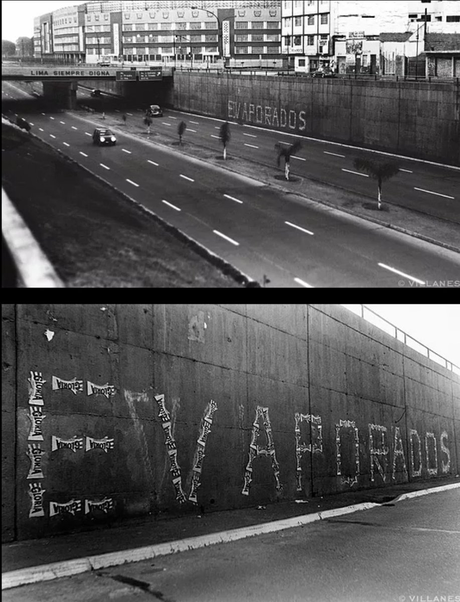 Los restos de los #desaparecidos de La Cantuta fueron entregados en cajas de leche Gloria Evaporada.
El artista Eduardo Villanes marcó el momento con la frase "gente evaporada"
Hoy que difaman a una de las madres, hay que recordar.