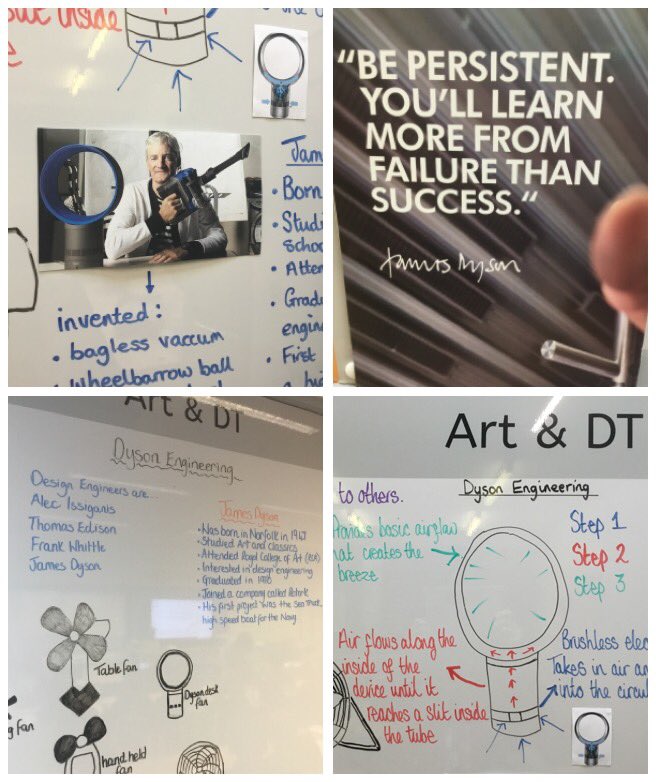 Year 6 enjoying their D&T work on engineering, creating a design, making a cardboard prototype and final product! #dysonengineering #workingwalls @foundationdyson @WNAT_Home @beckywalker306