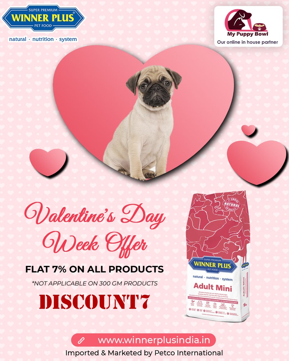 WinnerPlusIndi1's tweet photo. Buy #Adult_Mini only on at #Winner_Plus_India!
Special Valentine’s Day offer!! Flat 7% on all products (Not applicable on 300gm products). Apply Coupon code “DISCOUNT7”. Hurry!! Limited time period offer, Shop Now!
.
Buy Now
https://t.co/fkVNK7nNn7 https://t.co/j7DQERFsQS
