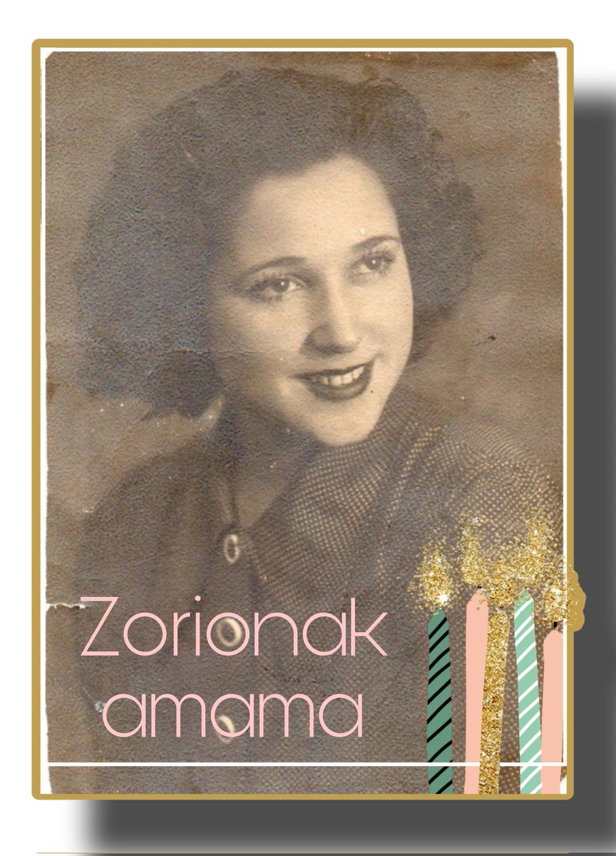 ainoitza's tweet photo. Zorionak amama, allí donde quiera que estés....
Faltan zaitut 😔 https://t.co/A2XLizN61B