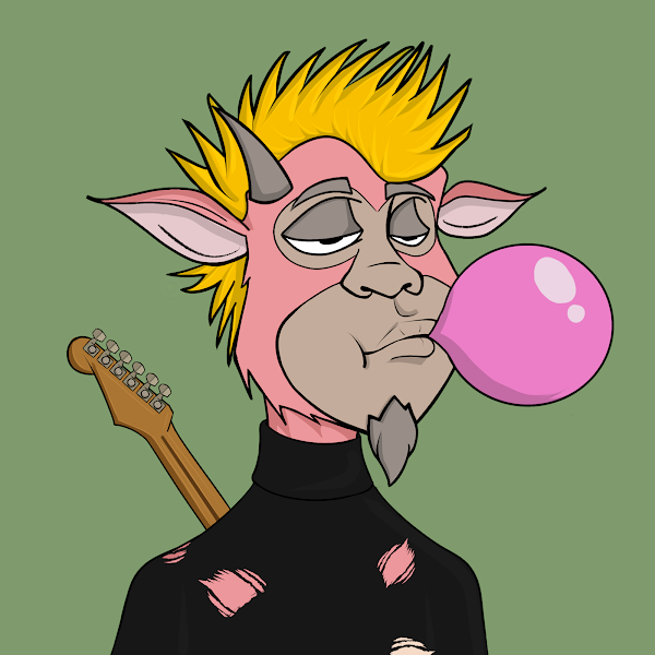 iSocialFanz's tweet photo. Ok picked this one off the floor cause gold &amp; pink are my colors....  I think I'm done for now! @WildGoatGangNFT https://t.co/3ox2q9eY4Z