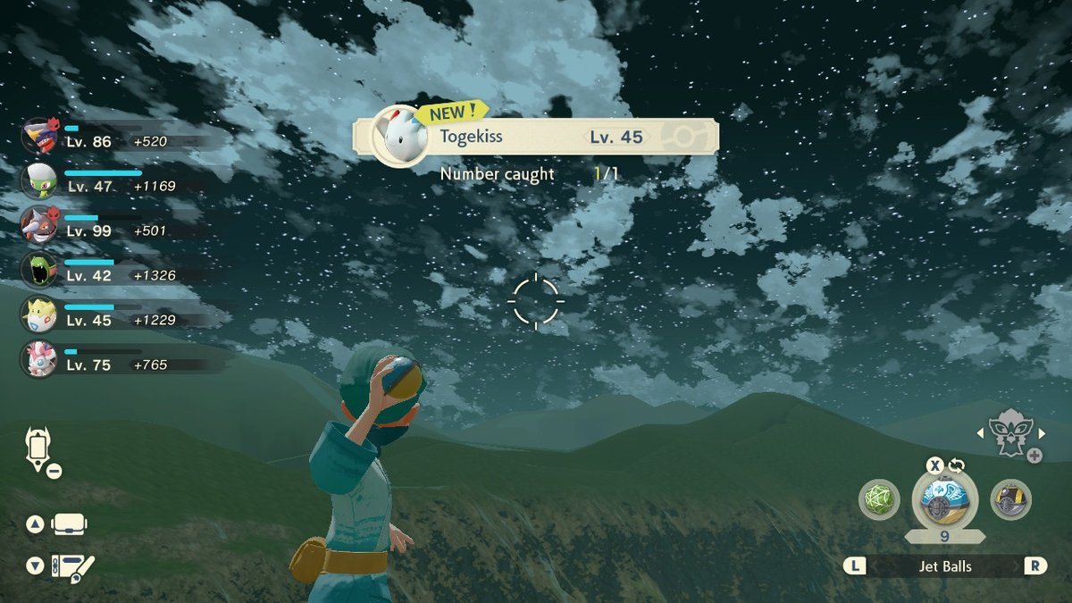 CremeCiel's tweet photo. Sniping #PokemonLegendsArceus #NintendoSwitch https://t.co/2wQicCeJPR