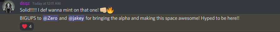 DegenPasss's tweet photo. Some kind words from our community. Discord invite giveaway at 3k🔥RT if you cant wait to get in https://t.co/YAo2mrkn4g