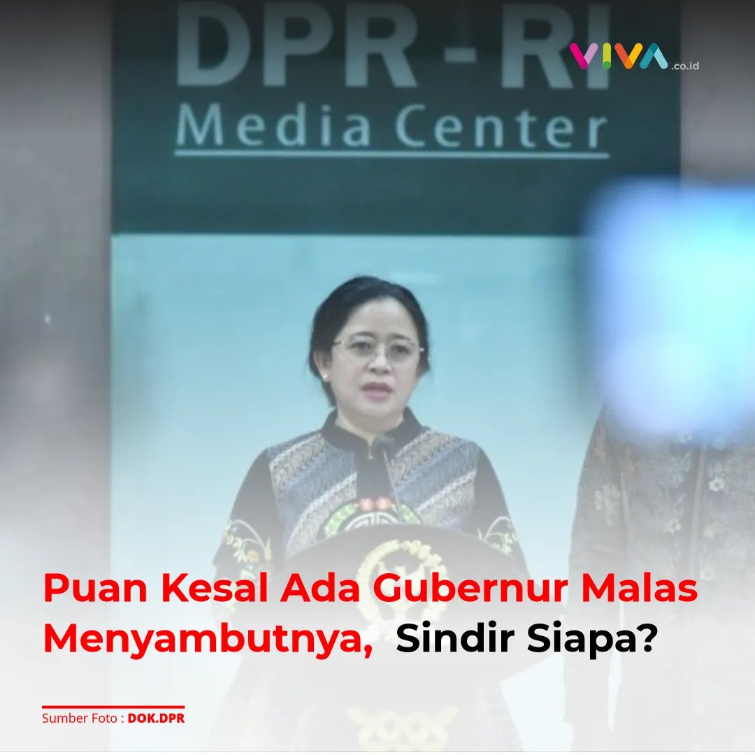 VIVAcoid's tweet photo. Ketua DPR RI Puan Maharani melontarkan kekesalannya karena ada gubernur yang tak mau menyambut dirinya saat kunjungan kerja ke daerah. Dia bilang gubernur itu tidak bangga terhadapnya yang merupakan Ketua DPR.

https://t.co/Il423Pd0M1 https://t.co/hySqwvuykH