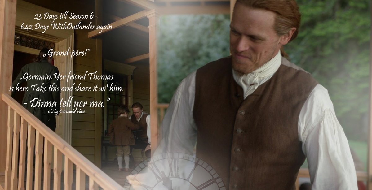 SassenachPlace's tweet photo. #Outlander #Droughtlander
#WithOutlanderAgain Day 642- 23 Days till Season 6
#JAMMF Grand‐pére !
@AngusAngels @apapworth58 @LuckeyLass
@rosannefrank25 @10MinDQ @brittafahl70 @danielalippke @LallyFawn @SwietjesO
@OutlanderHome https://t.co/yXTLZZpijL