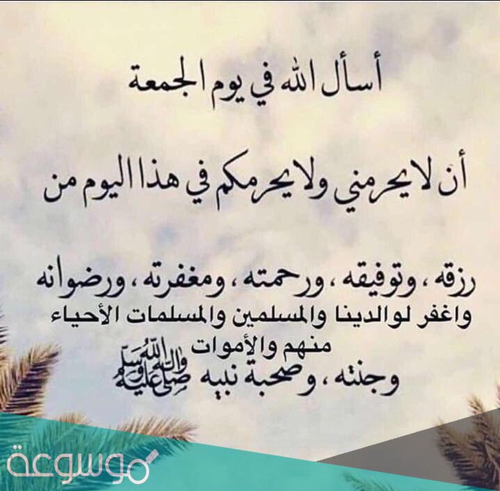 #يوم_الجمعه
اللهُم في #يوم_الجمعة 
أفرحنا بخبر جميل وعافي كل مريض 
وأرحم وأغفر كل ميت وأجعل هذه الجمعه
فرج لكل صابر وأستجابه لكل دعاء🌹