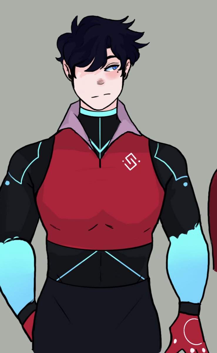 Sirimiri7's tweet photo. Our big boy finally in color once again. Stretchin out his prototype suits fabric. And some doodles of the big boy getting angry >:0. #gianttinyart #gtart #gianttiny #sizetwitter https://t.co/tScIl9Pk3b