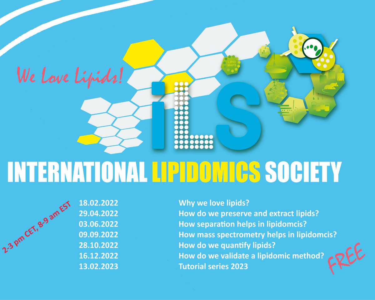 International Lipidomics Society (@___ils____) on Twitter photo Please check out! New Lipidomics lecture series! We Love Lipids! This fundamental course is a must for every lipidomics enthusiast! rb.gy/agyt0y #proteomics #metabolomics <a href="/Ahrends15/">Lipidomics.at</a> <a href="/lipidmaps/">LIPID MAPS</a> <a href="/EpiLipidNET/">EpiLipidNET</a> @AvantiLipids Please check out! New Lipidomics lecture series! We Love Lipids! This fundamental course is a must for every lipidomics enthusiast! rb.gy/agyt0y #proteomics #metabolomics <a href="/Ahrends15/">Lipidomics.at</a> <a href="/lipidmaps/">LIPID MAPS</a> <a href="/EpiLipidNET/">EpiLipidNET</a> @AvantiLipids