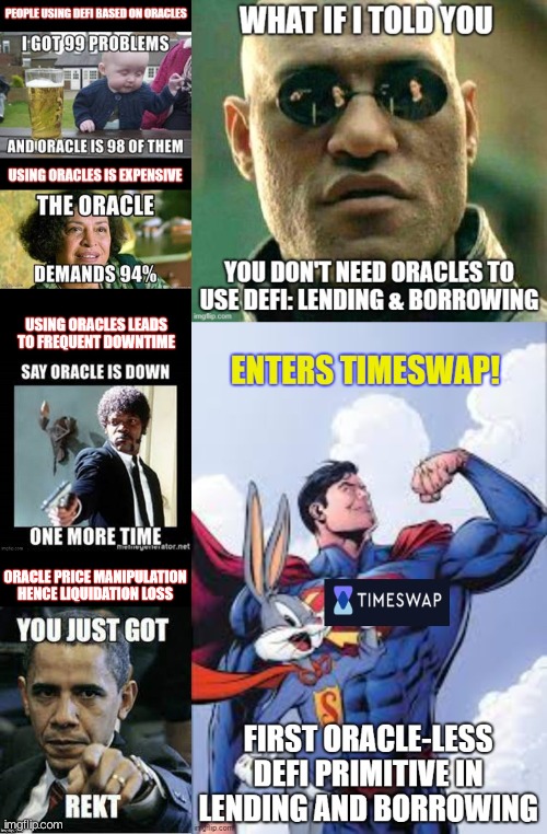 MJx42069's tweet photo. Think twice before using price oracles anon!!
@TimeswapLabs
#WAGKO #Oracles #Timeswap #TimeswapMemeCompetition https://t.co/mRKMzxIgsT