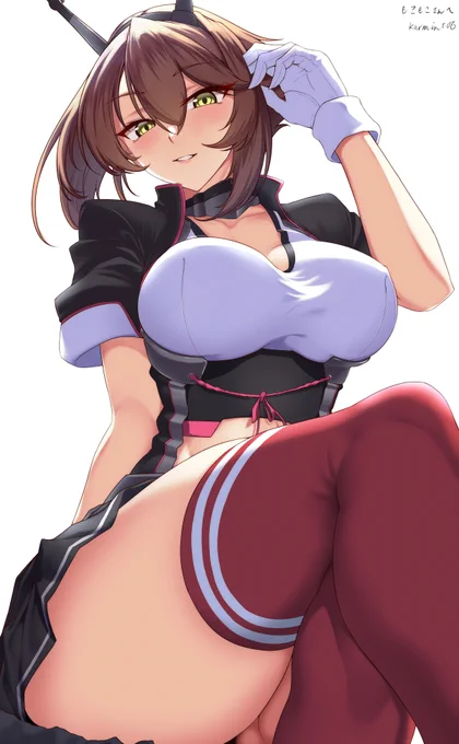skeb納品いたしました。陸奥ちゃんです。ご依頼ありがとうございました 