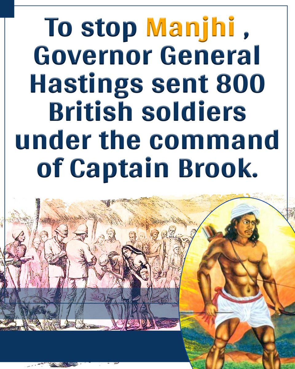 ashishsakhalka2's tweet photo. Tilka Manjhi led the first organized uprising against the British in 1772. Hecontinued to fight for 15 years. #TilkaManjhi https://t.co/BKHbSwepd7