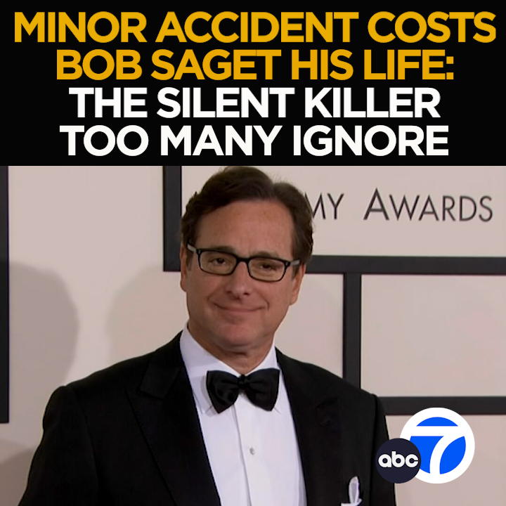 ABC7's tweet photo. You fall, you hit your head, you think you're fine. It could be a fatal mistake. The head trauma that claimed #BobSaget's life might seem like nothing at first, but now doctors explain why it's a silent killer. Tonight at 11 from ABC7 Eyewitness News. https://t.co/LJMKJQoVWj https://t.co/KzHCNU12kT