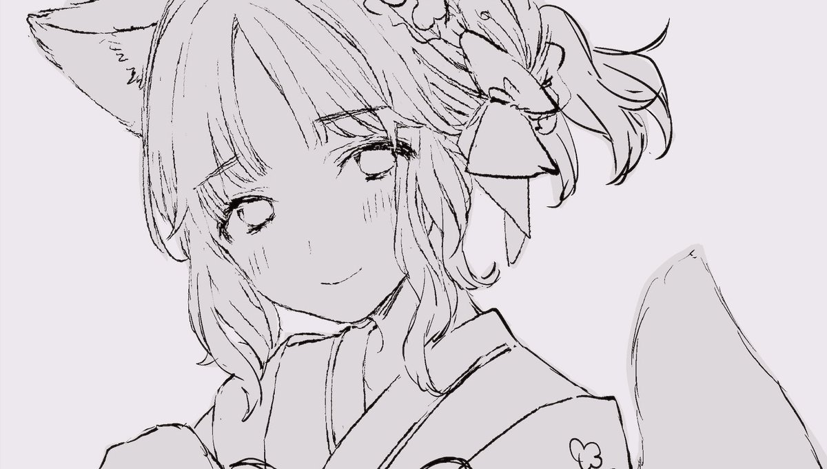 skebの絵を進めてます 