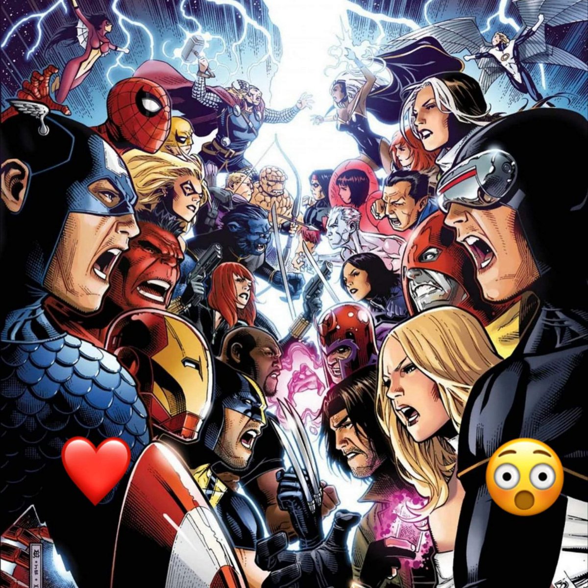 MrPunk__'s tweet photo. One of the dreams of any CBM fan is to watch a Live Action Avengers vs X men battle..❤️🙂
 The new generation is not talking enough about X Men so .. So whose side do you support from these people? What is your favorite team? 
#xmen #avengers #Marvel #MarvelStudios #hypenews https://t.co/zpiL2zwL7L