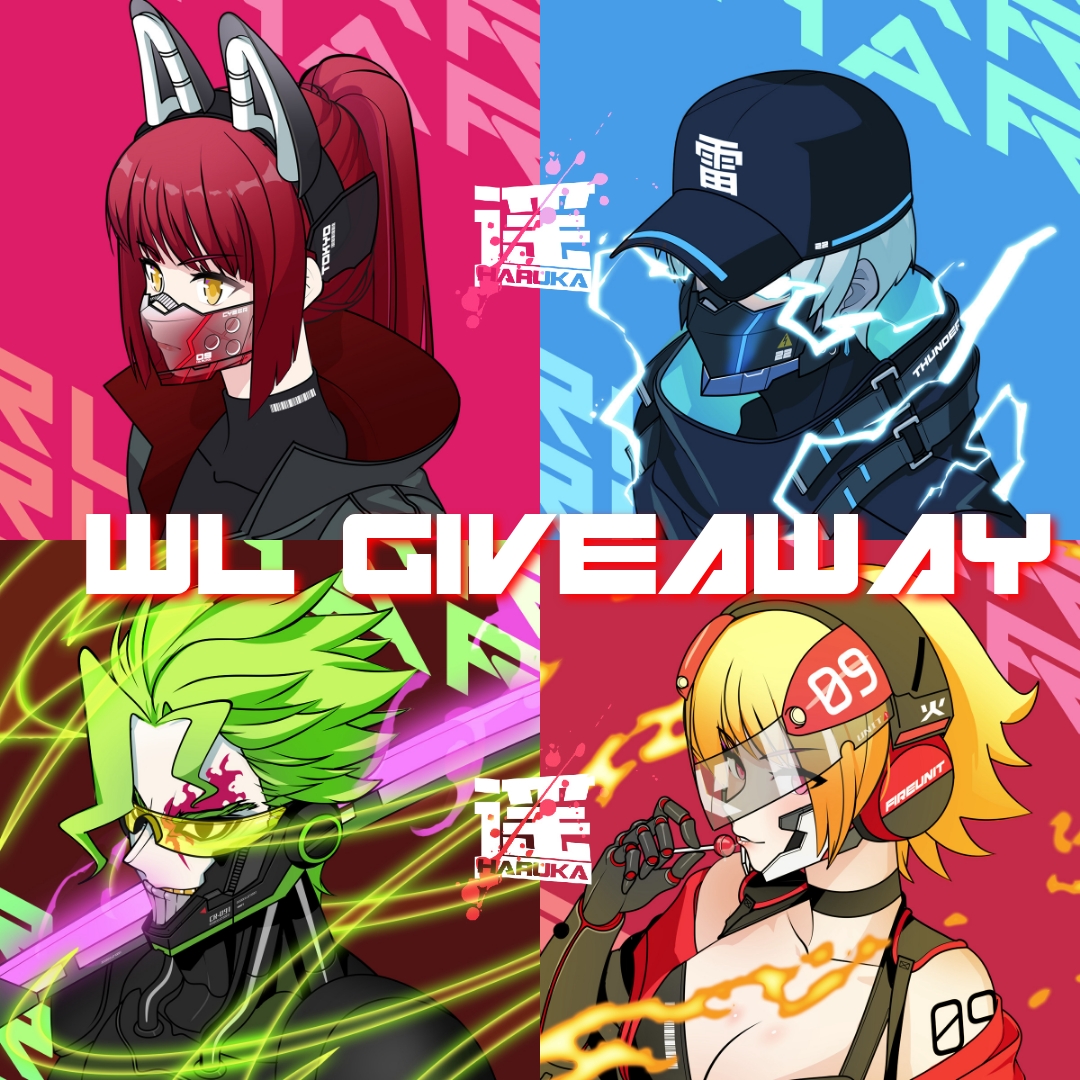 So happy right now seeing how <a href="/harukaronin/">Haruka's Heart</a> clan growing so fast!

Let's do 5 WL giveaway 

To enter:
1. follow <a href="/harukaronin/">Haruka's Heart</a> &amp; <a href="/mechashock/">MechaShock</a>  
2. like &amp; RT
3. tag 3 of your friends (extra entry per tag) with #HarukaNFT 

Picking 5 Cyber-Assassins in 24 hours⚔️

#NFTGiveaway #NFT