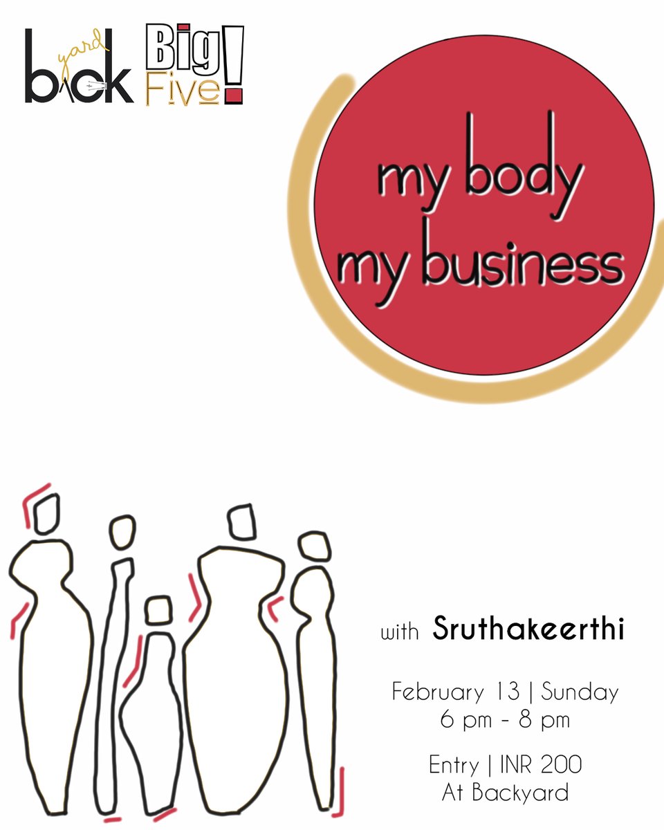 TheBackyardClan's tweet photo. Themed open-mic Sunday : Open to all genres of art ( poetry, music, standup comedy, theater, storytelling and more )
An Ode To Your Own Body and bring out dialogue and conversation surrounding the body positivity movement.
Come and share stories and personal experiences. https://t.co/gkSjYELoTi