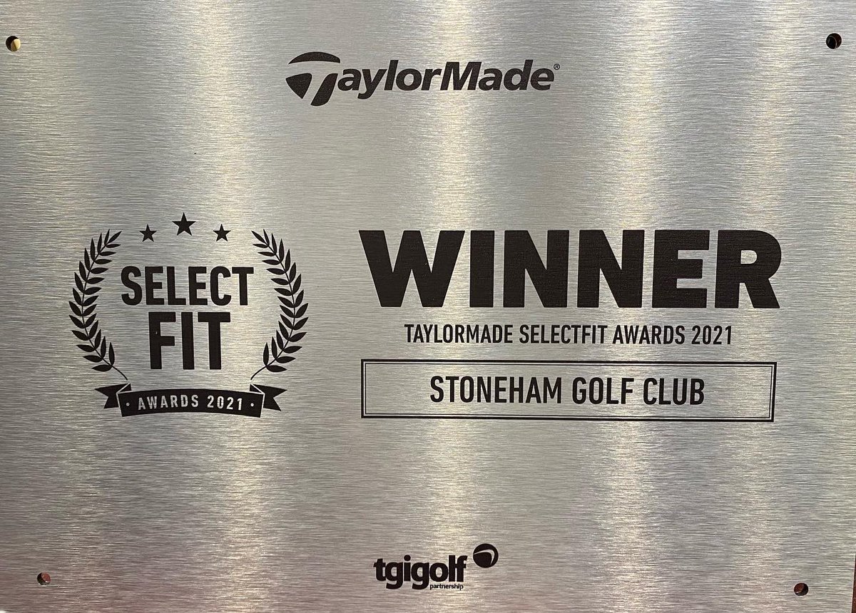 StonehamProShop's tweet photo. So proud and to have won the Taylormade SelectFit Award 2021. Itโs a great achievement for our team here at Stoneham and we are honoured to accept this award ๐ฅณ
@TaylorMadeGolf @TaylorMadeTour
#teamworkmakesthedreamwork #customfit #teamwork #golf #Deserved https://t.co/2pCeuO7m6i