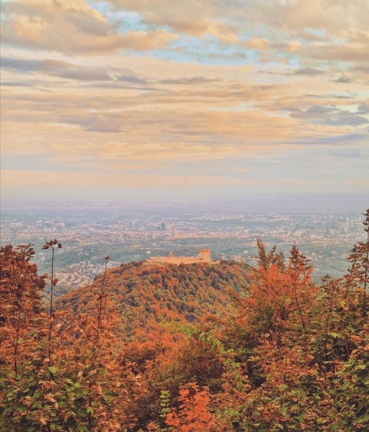 The Medvedgrad fortress on the Medvednica Mountain, north of Zagreb, Croatia 🇭🇷