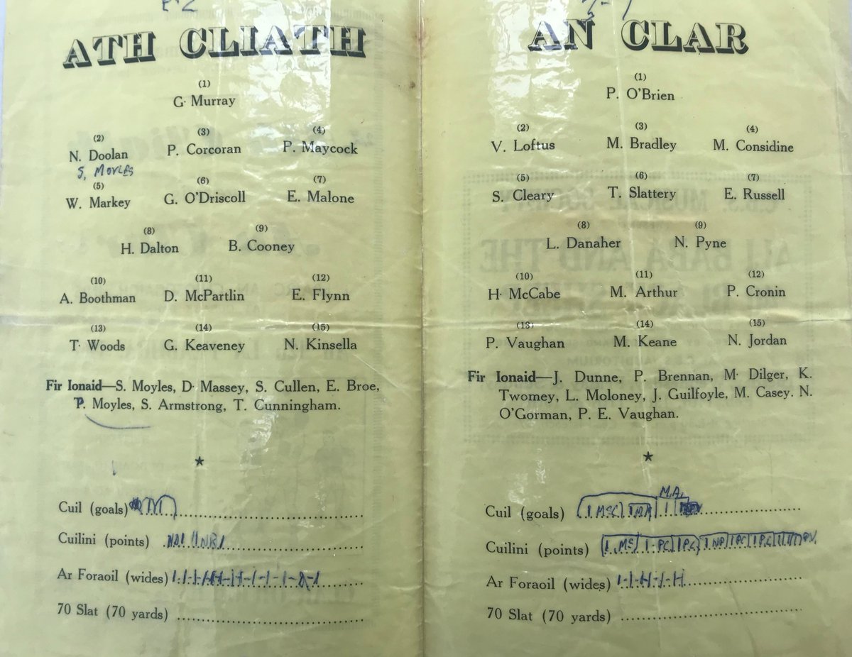 ProgrammesGaa's tweet photo. Hurling League 1967; Clare v Dublin https://t.co/zhIgFw5Q98