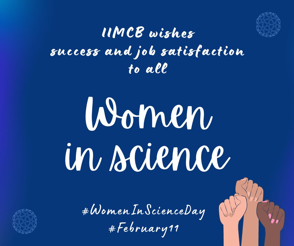 IIMCB_Poland's tweet photo. Today we celebrate International Women and Girls in Science Day and wish you success, fulfillment, and joy in your research work! ๐ฉโ๐ฌ๐ค
#WomenInScience #February11 #IIMCB #SuperWomenInScience #InternationalWomenInScienceDay #internationalwomenandgirlsinscienceday https://t.co/U9YJTmLQxr