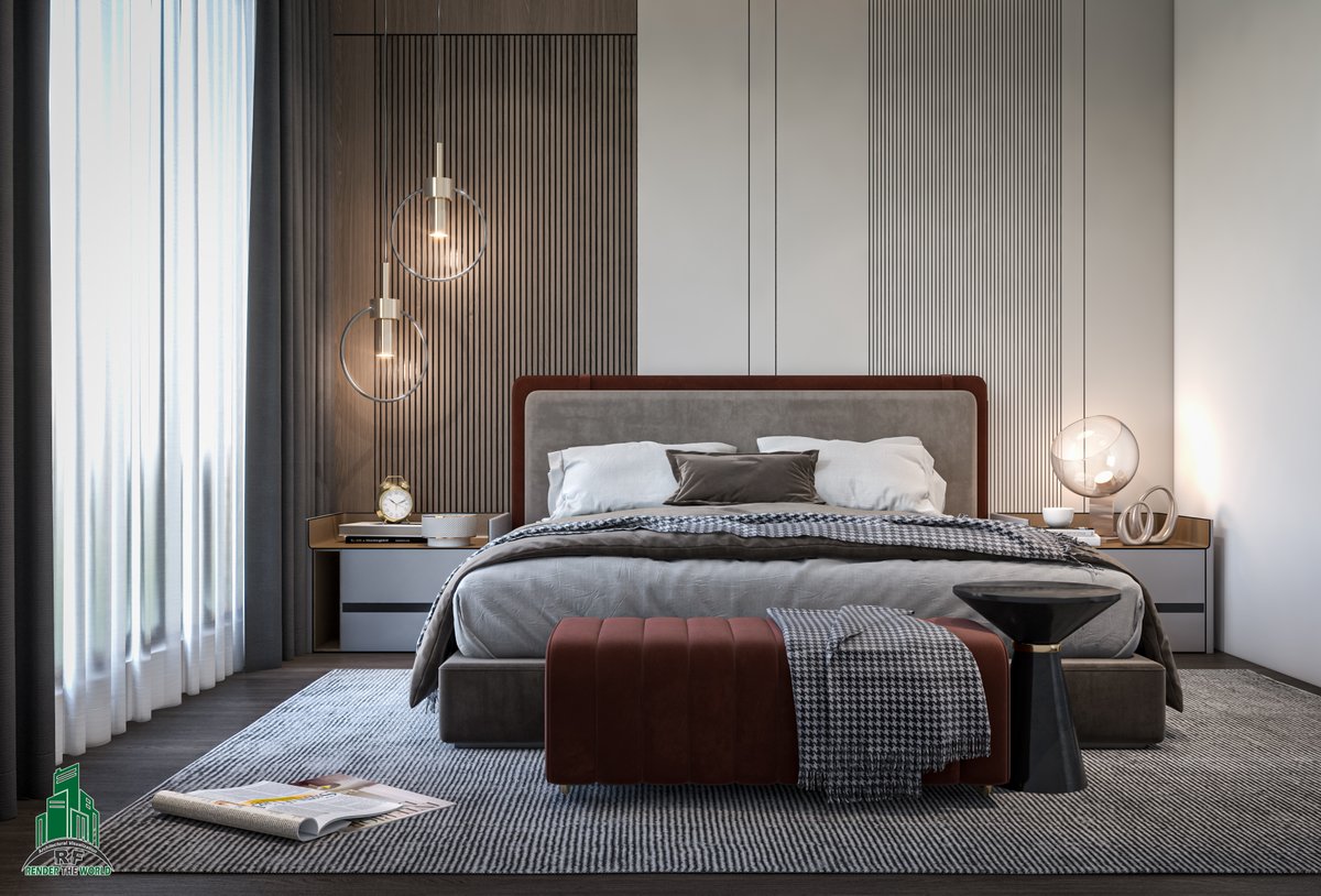 rendertheworld's tweet photo. Bedroom Design By @rfrendertheworld 

#bedroom #bedroomdecor #3drender #visualization #interiordesign https://t.co/3NNDb0aMiu