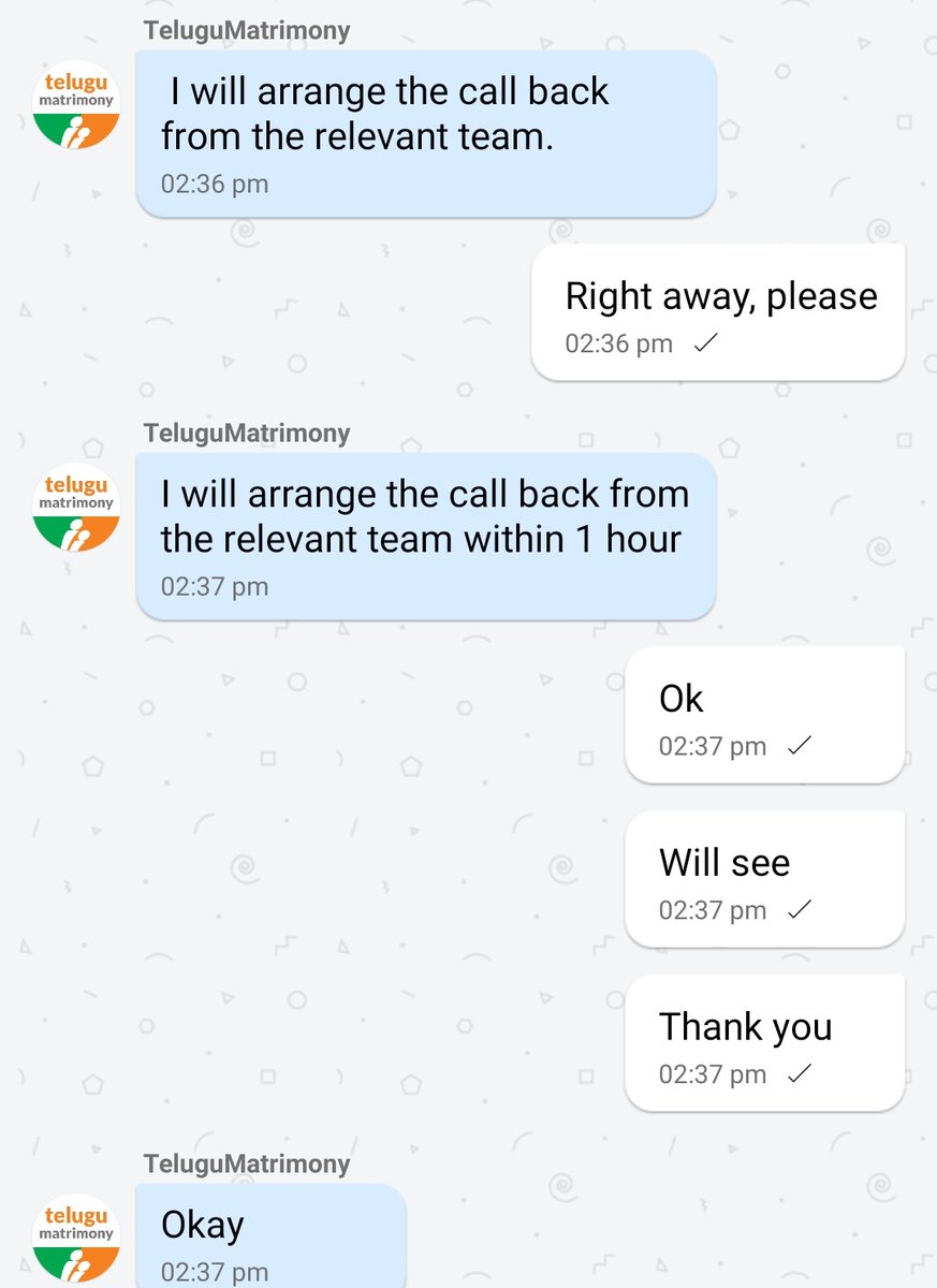 VenkataT4's tweet photo. @bharatmatrimony @TeluguMatriOff
Is this the way how matrimony handles customer requests? Or you think there is no other org which can serve better than you? Definitely they can because I witnessed your service. #bharatmatrimony #telugumatrimony #fakeservice #fake #irresponsible https://t.co/UDUpWbdhaO