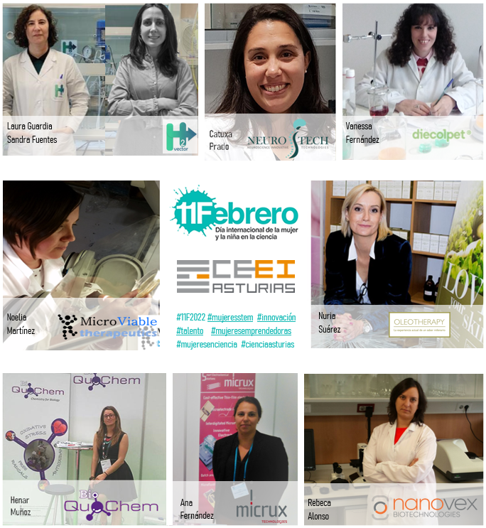 ceeiasturias's tweet photo. ¿Sabes que hoy es el #DíaInternacionaldelaMujerylaNiñaenlaCiencia 👩🏽‍🔬👧🏼? Desde #CEEIAsturias nos unimos a esta celebración visibilizando a mujeres 💜emprendedoras que dan sentido a nuestro trabajo 👏😊. 
#MujeryCiencia #11F #Mujeresemprendedoras #MujeresQueInspiran #MujeresSTEM https://t.co/8V7N0URu9I